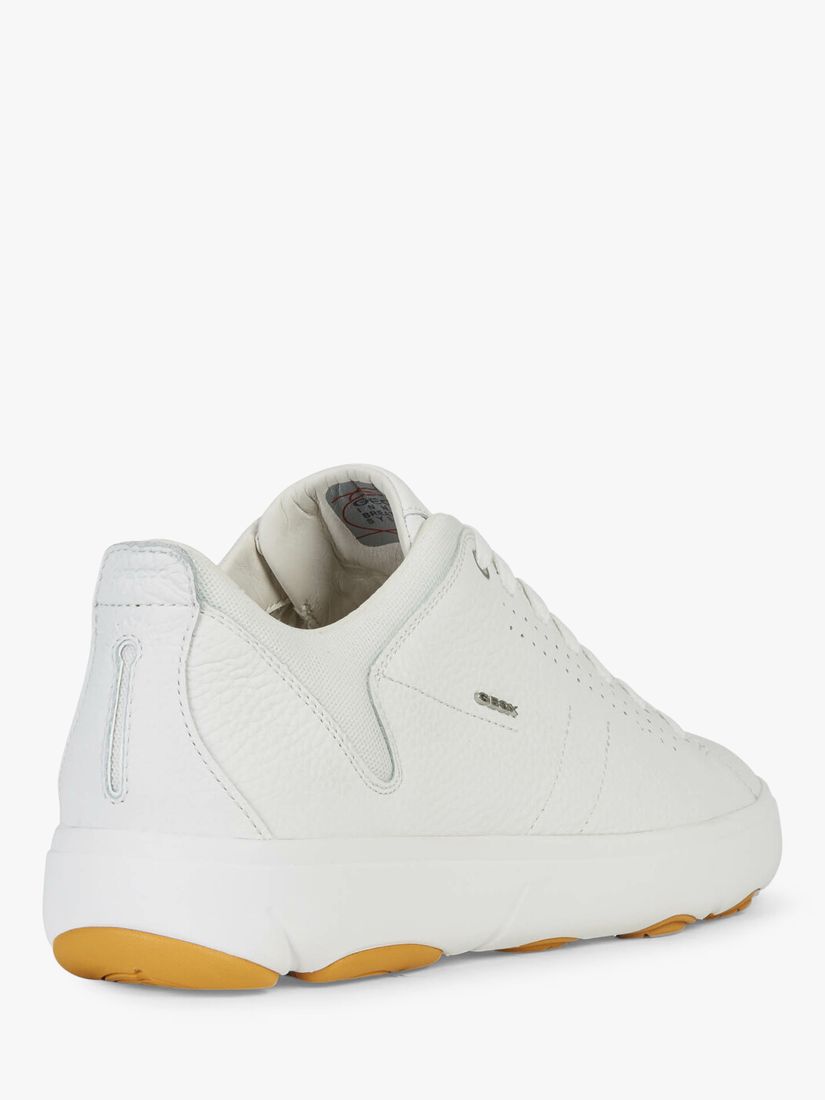 Buy Geox Nebula Leather Trainers, White Online at johnlewis.com