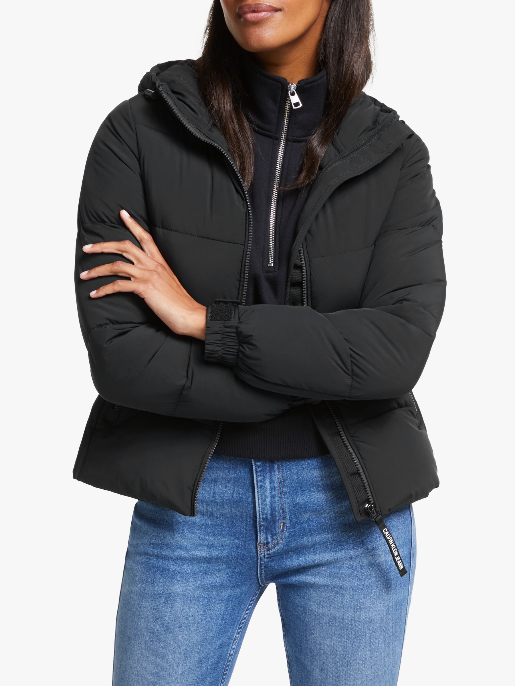 calvin klein women's black jacket