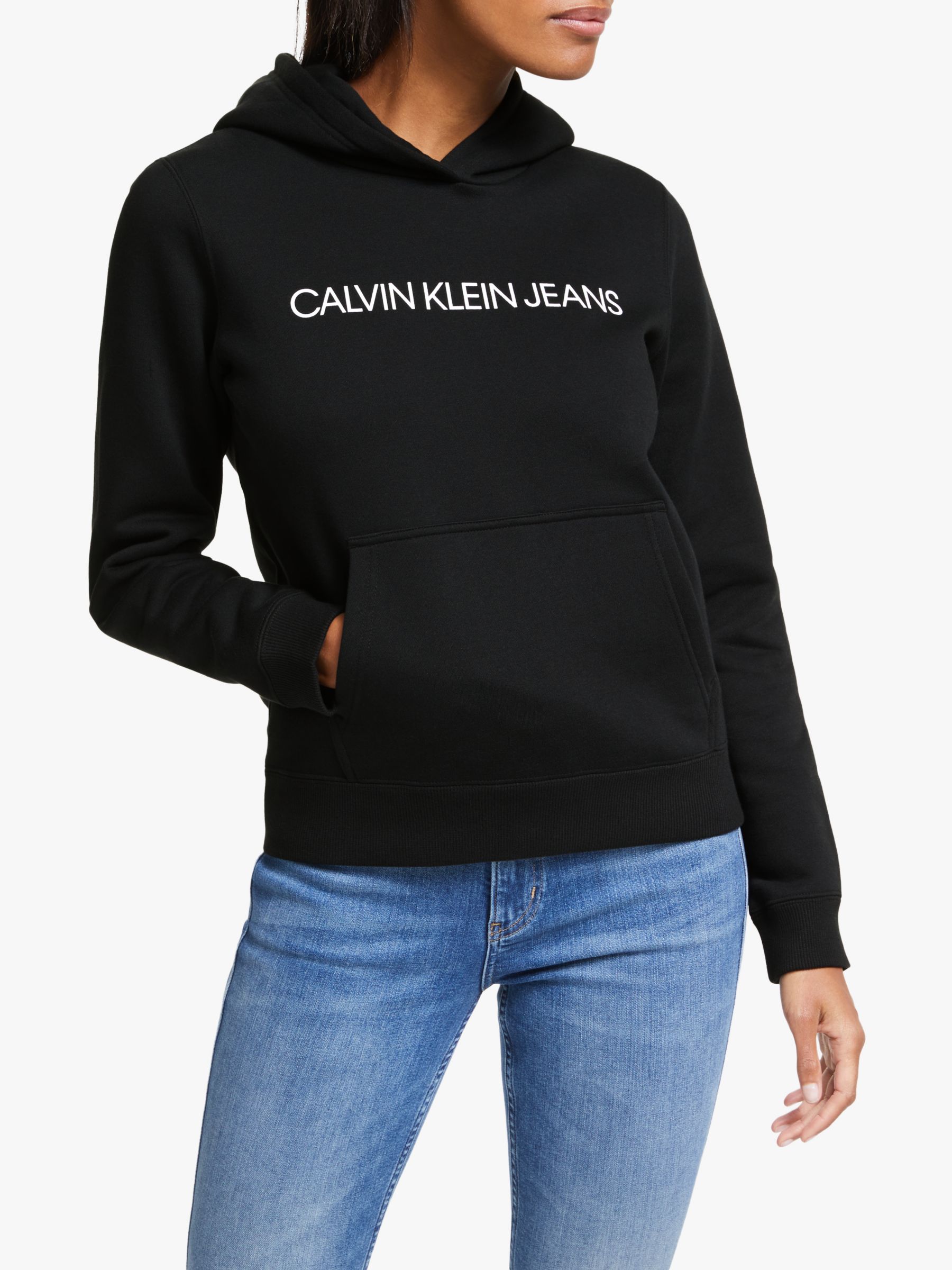 calvin klein hoodie women's black