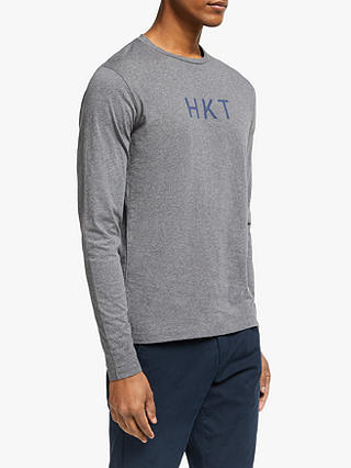 HKT Long Sleeve Cotton T-Shirt, Grey