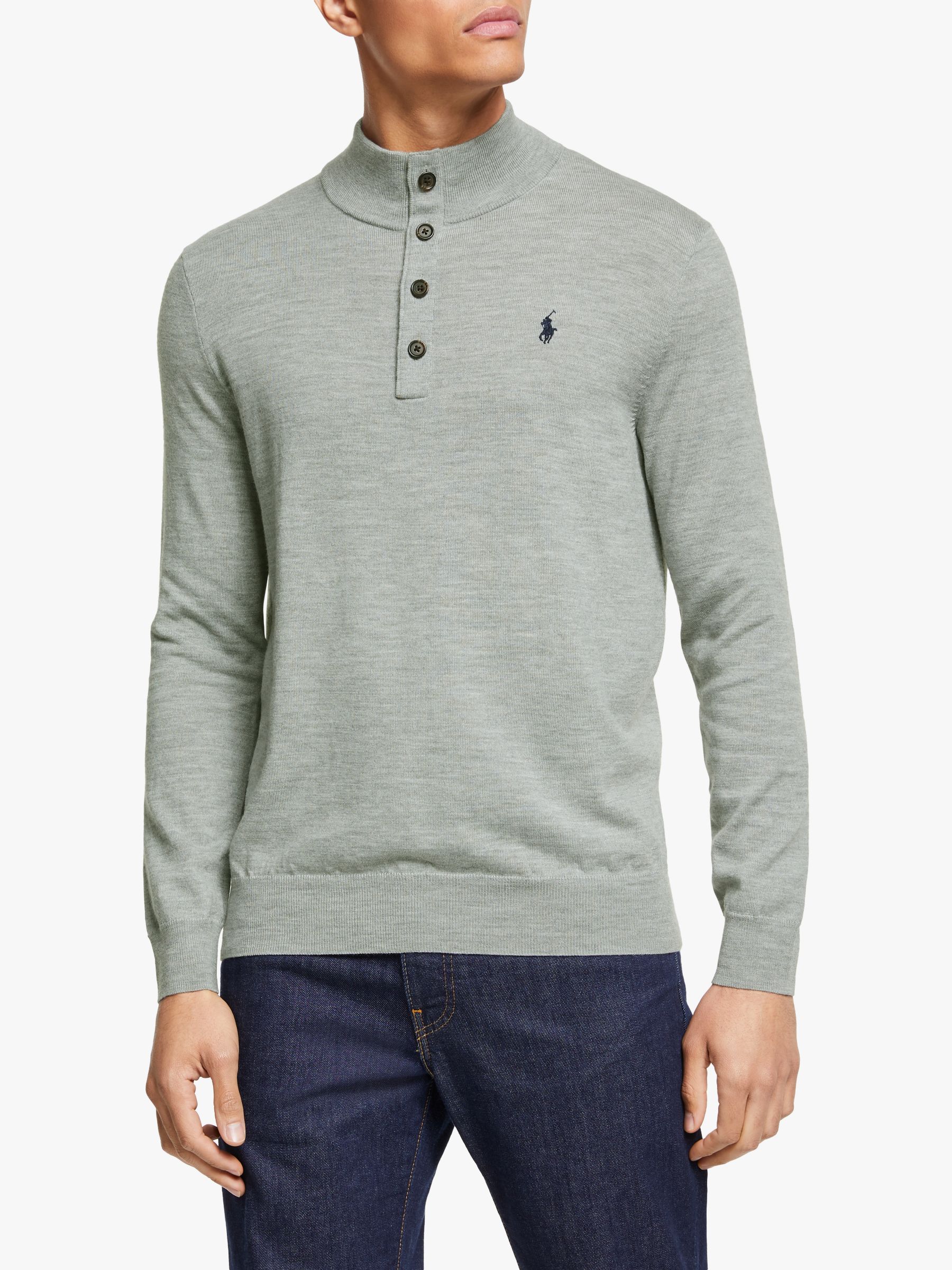 button up polo sweater