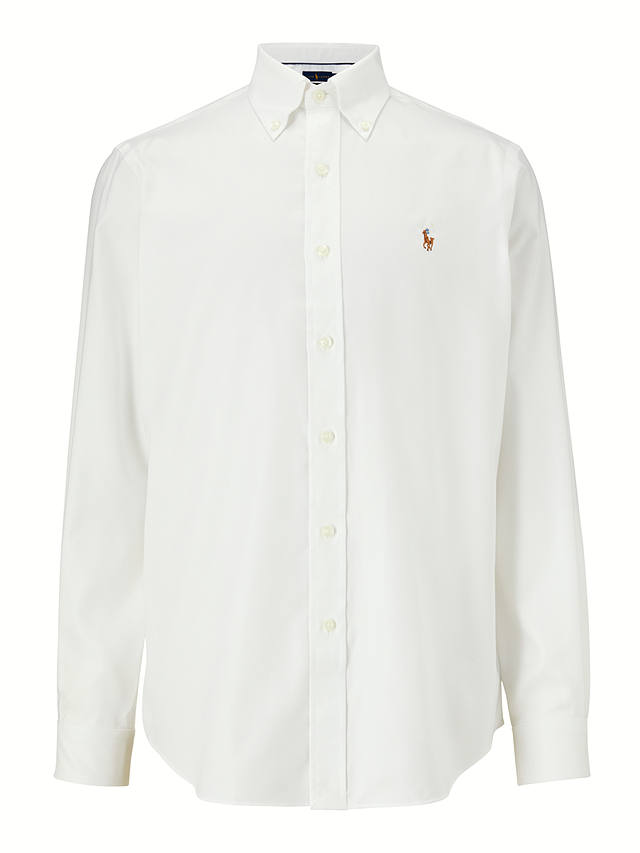 Polo Ralph Lauren Oxford Shirt, White at John Lewis & Partners