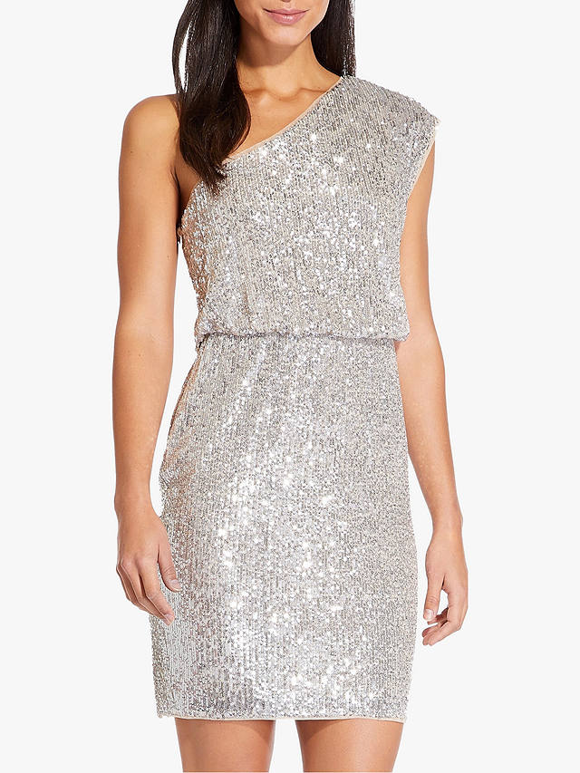Adrianna Papell One Shoulder Sequin ...
