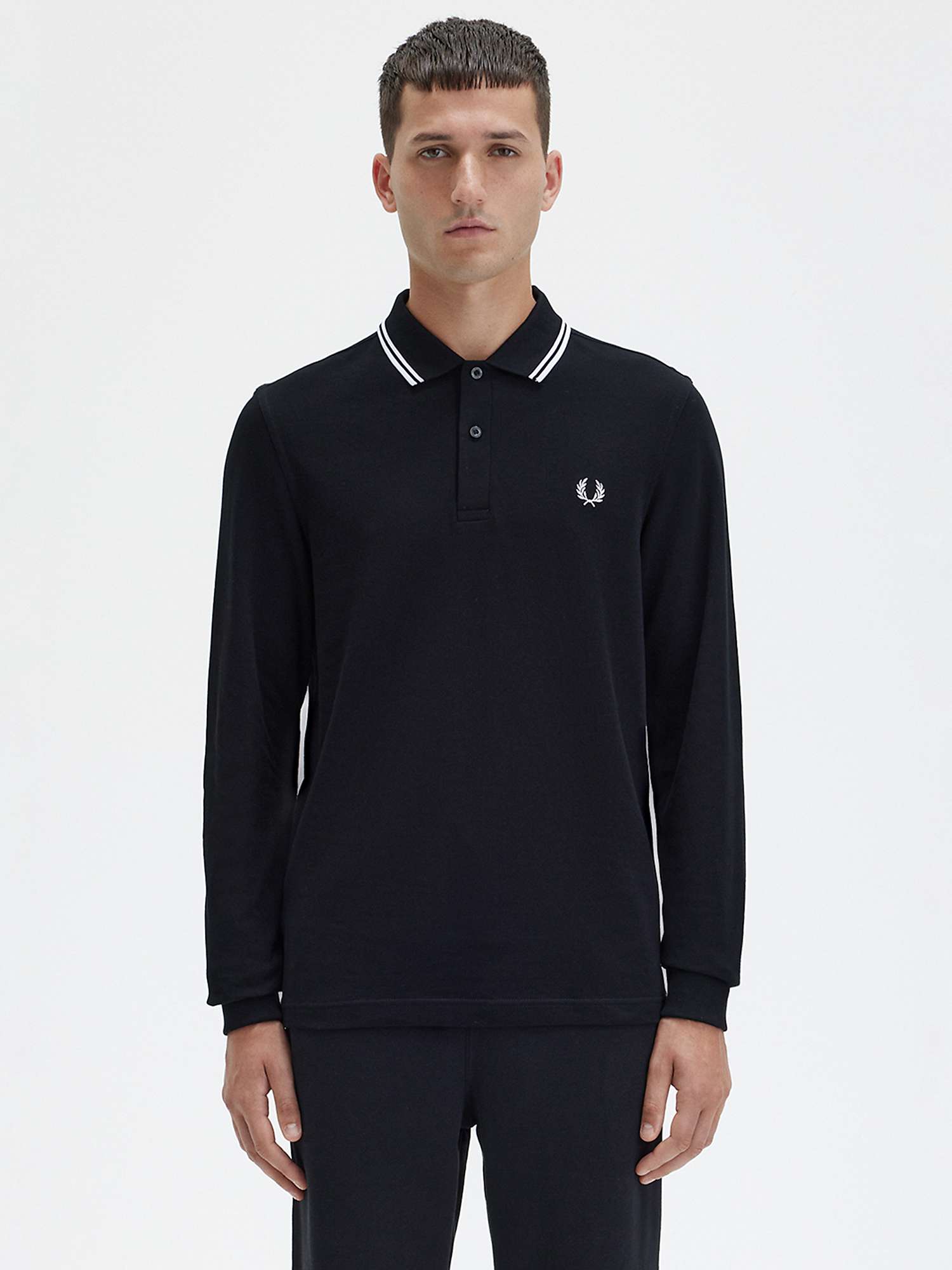 Mens Fred Perry Twin Tipped Polo Shirt   Size Large Slim Fit
