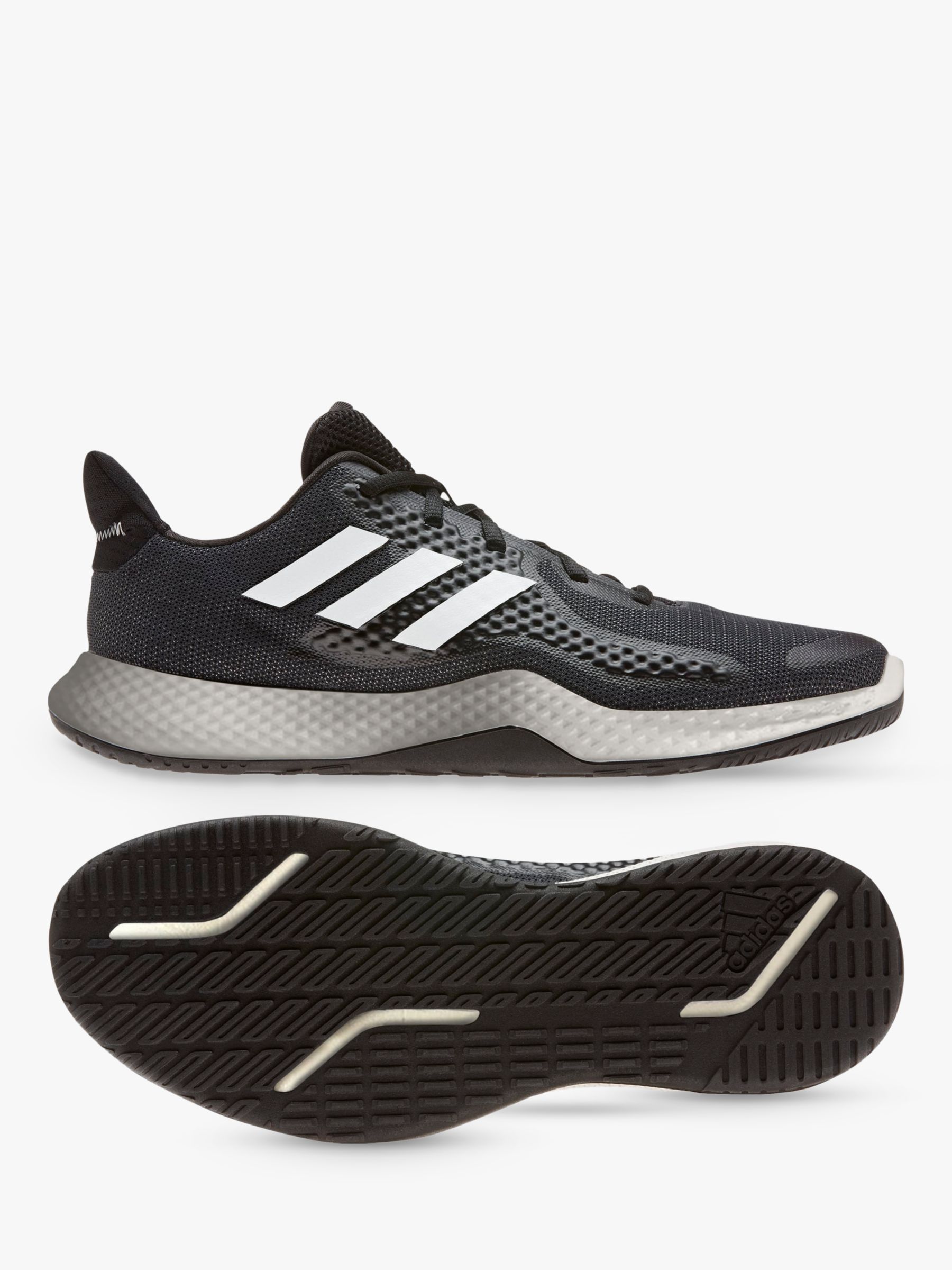 black adidas cross trainers