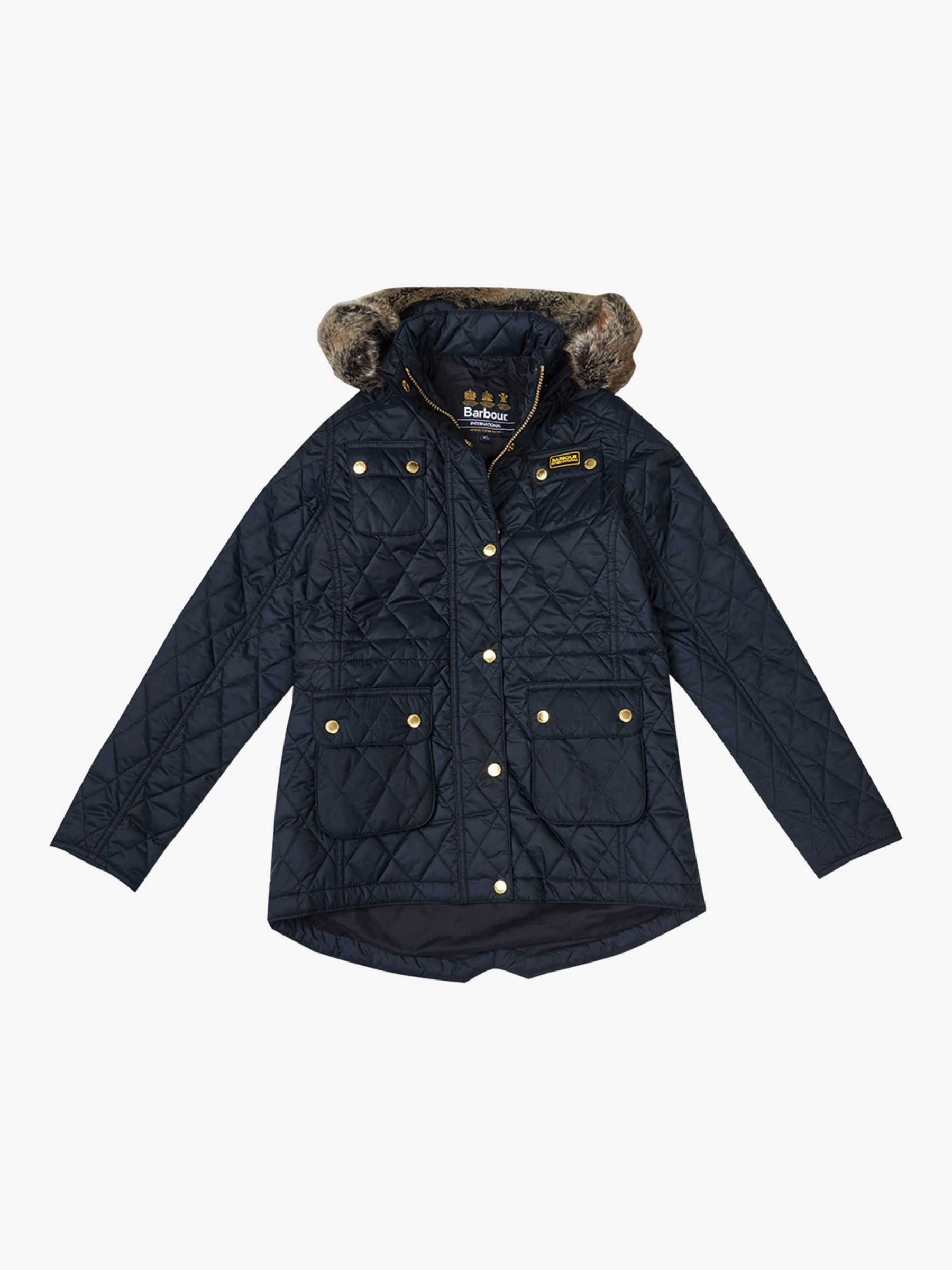 barbour game hood padded parka