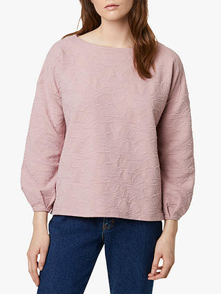 French Connection Sicily Textured Jumper, Cinder Pink