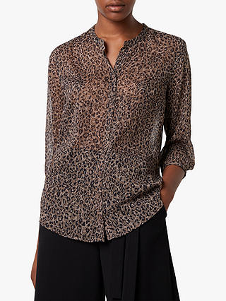 French Connection Brunella Crinkle Shirt, Sabbia