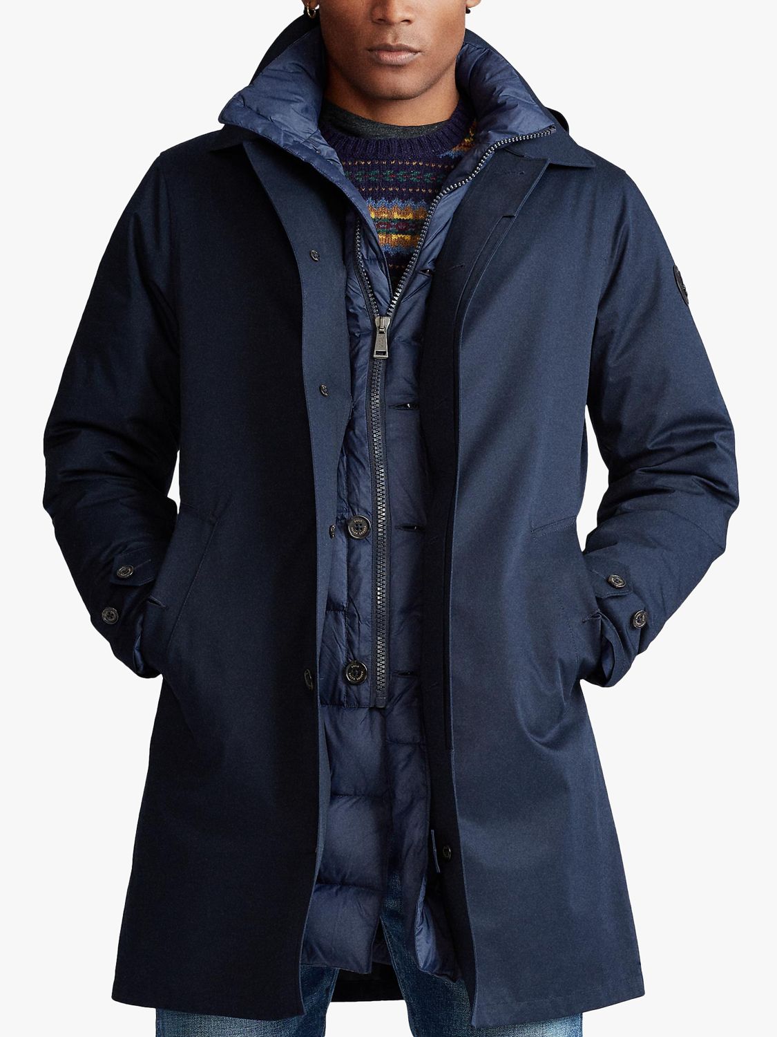 ralph lauren navy coat