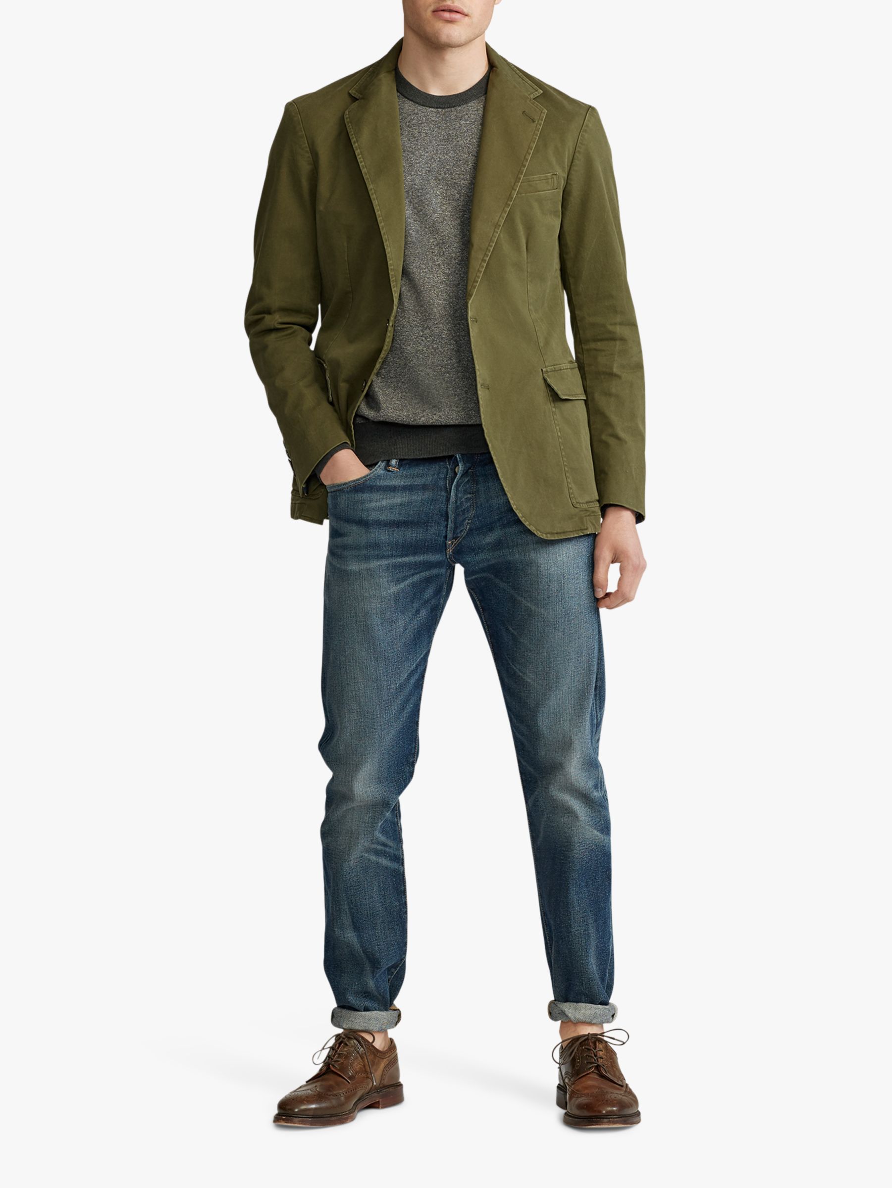 Polo Ralph Lauren Cotton Stretch Chino Jacket, Company Olive