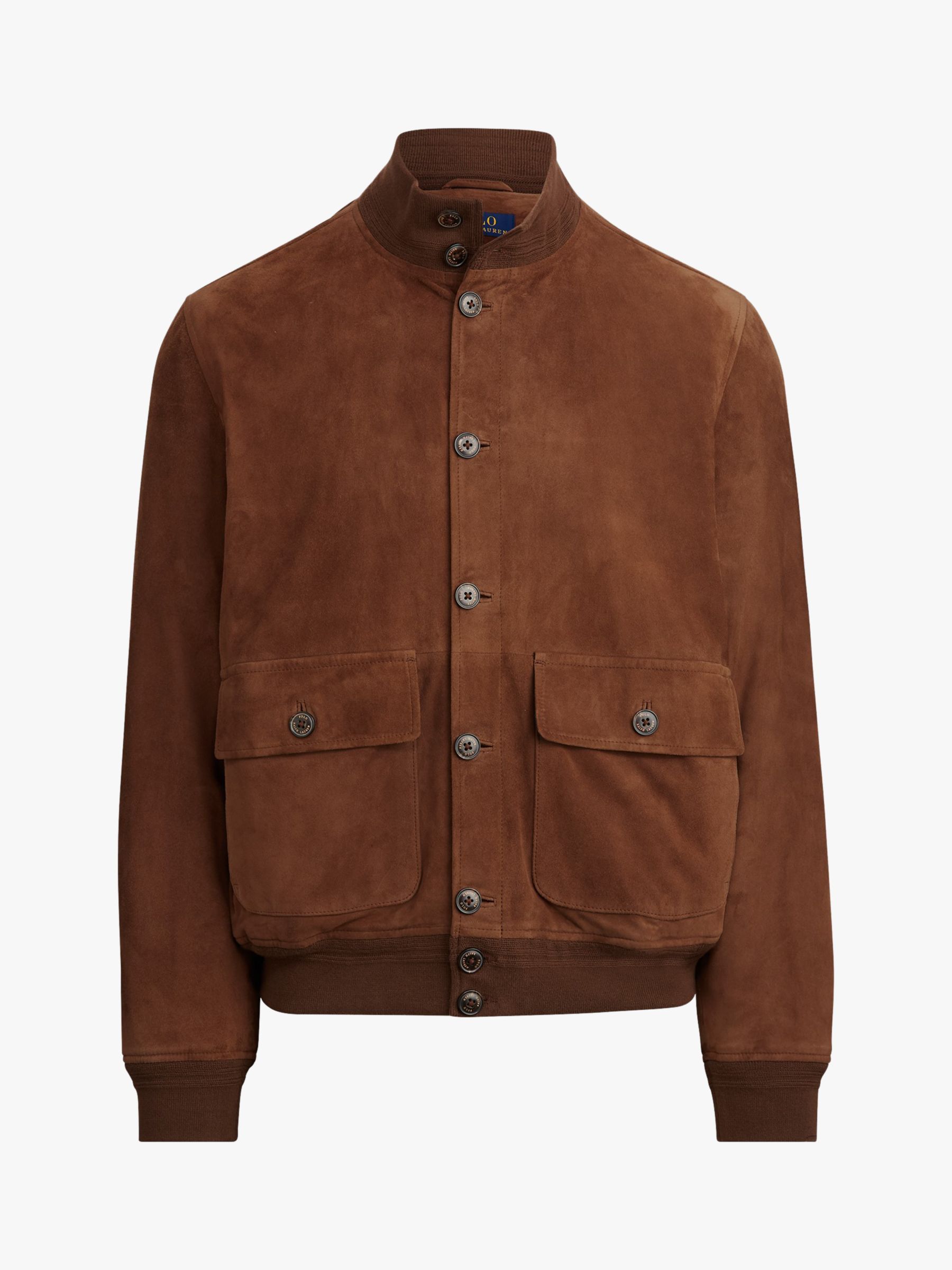polo jacket brown