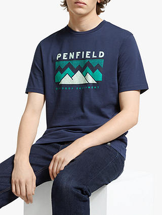 Penfield Plasticol Logo T-Shirt, Navy