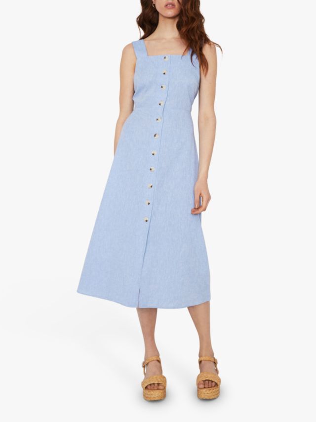 Warehouse chambray hot sale midi dress