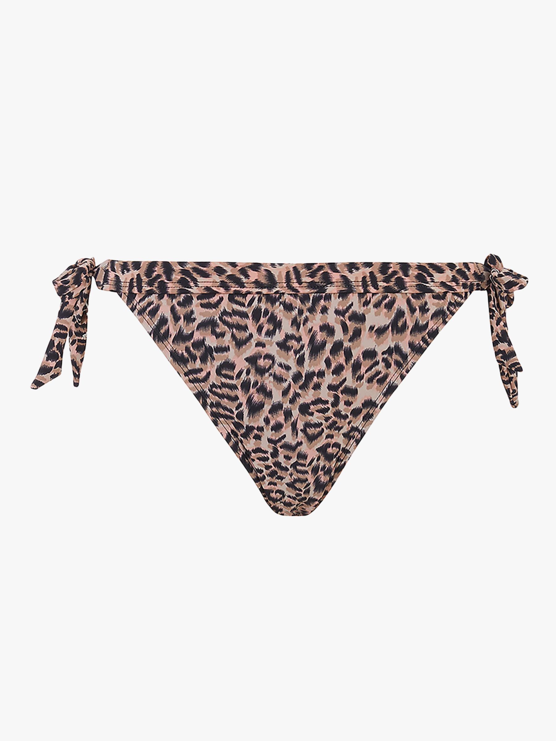 Oasis Animal Print Bikini Bottoms, Brown