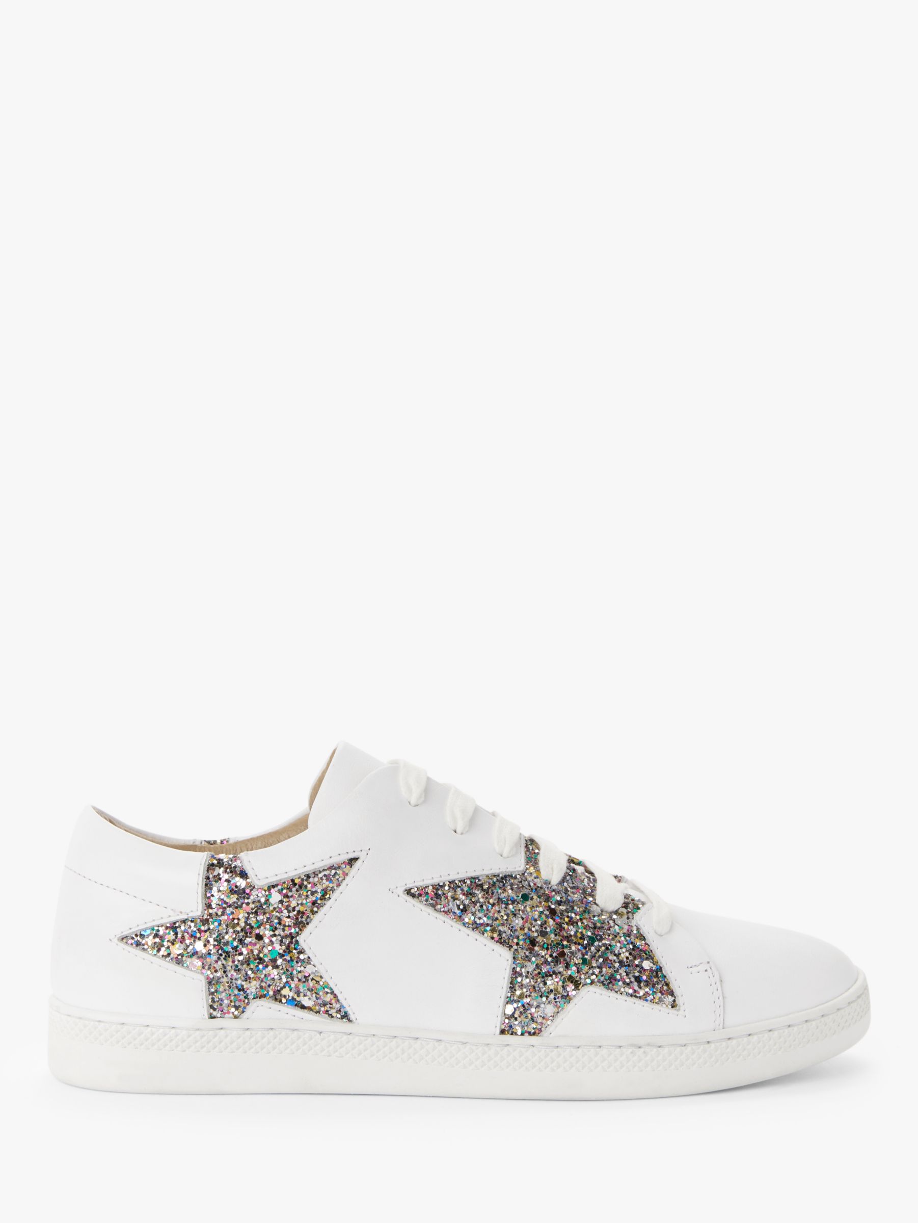 AND/OR Edie Star Trainers, White/Multi Glitter