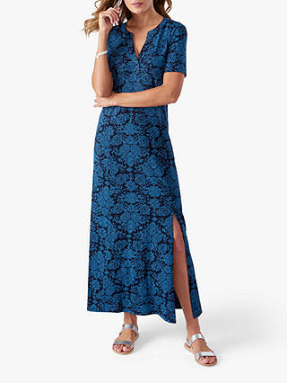 Pure Collection Jersey Maxi Dress, Blue