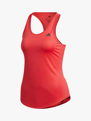 adidas Own The Run 3-Stripes PB Running Vest, Glory Red
