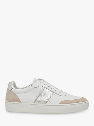 Whistles York Leather Side Stripe Trainers
