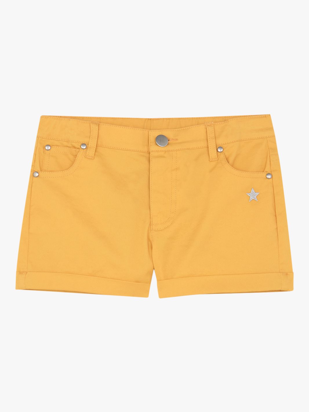 Mintie by Mint Velvet Girls' Denim Shorts, Yellow