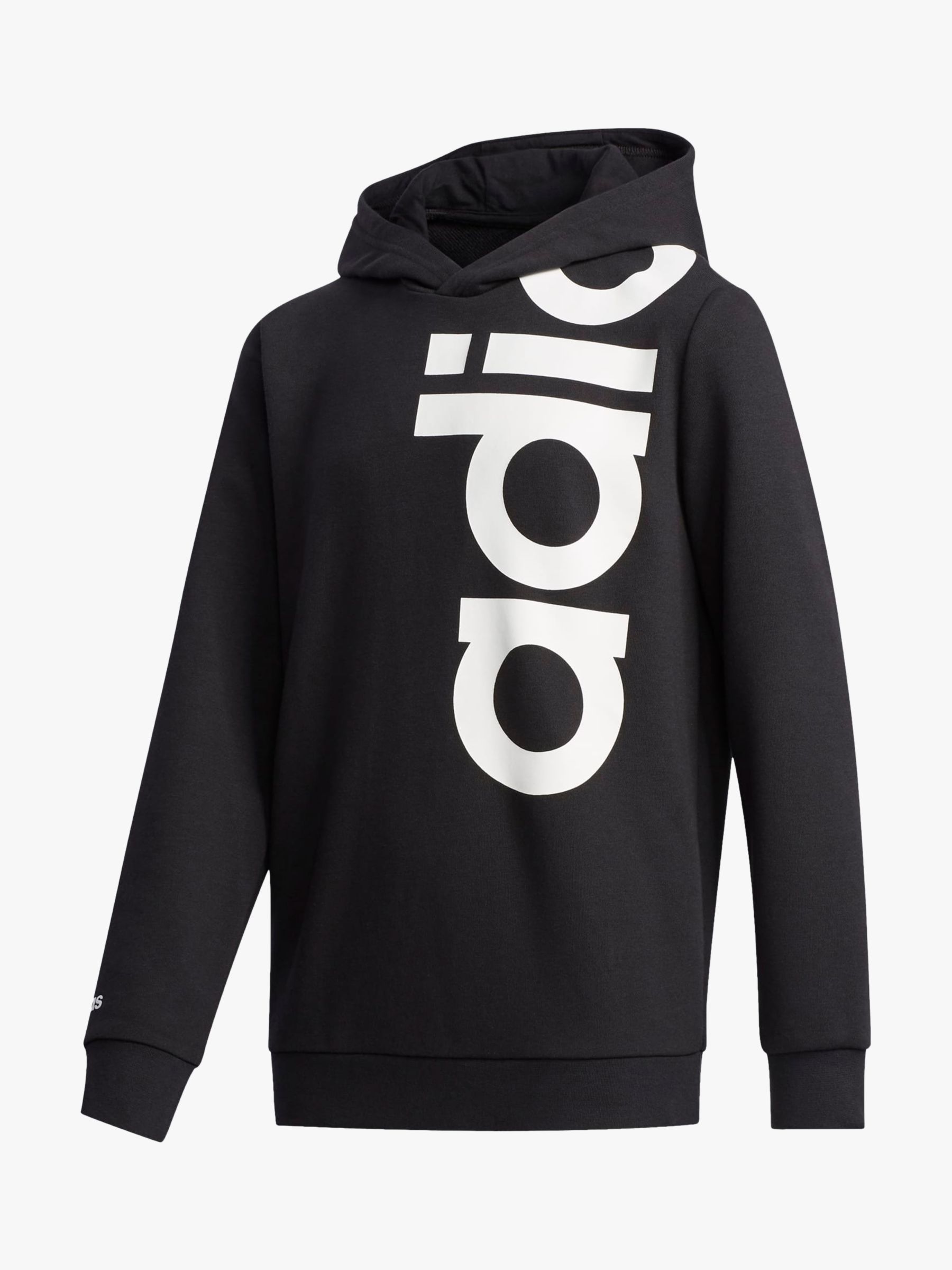 adidas Boys' Logo Hoodie, Black