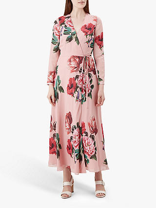 Hobbs Emery Floral Dress, Pink/Multi
