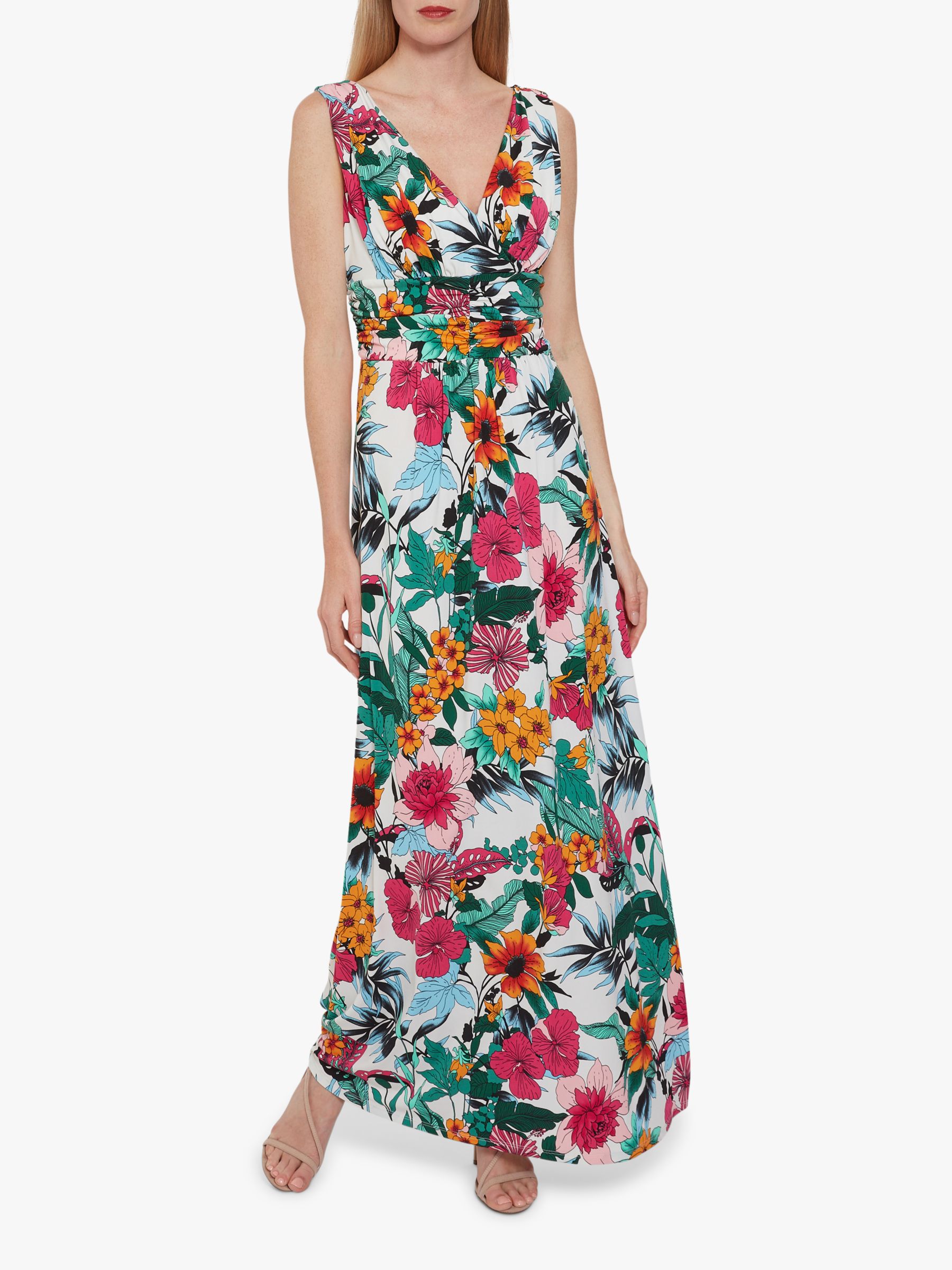 floral jersey maxi dress