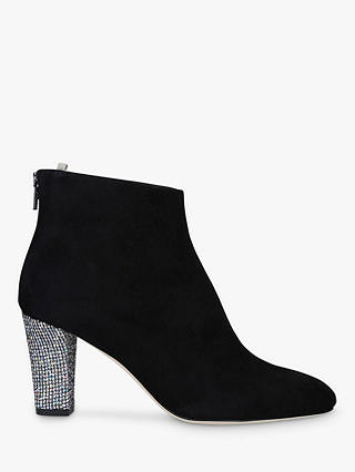 SJP by Sarah Jessica Parker Minnie 75 Cone Heel Leather Ankle Boots, Black/Multi