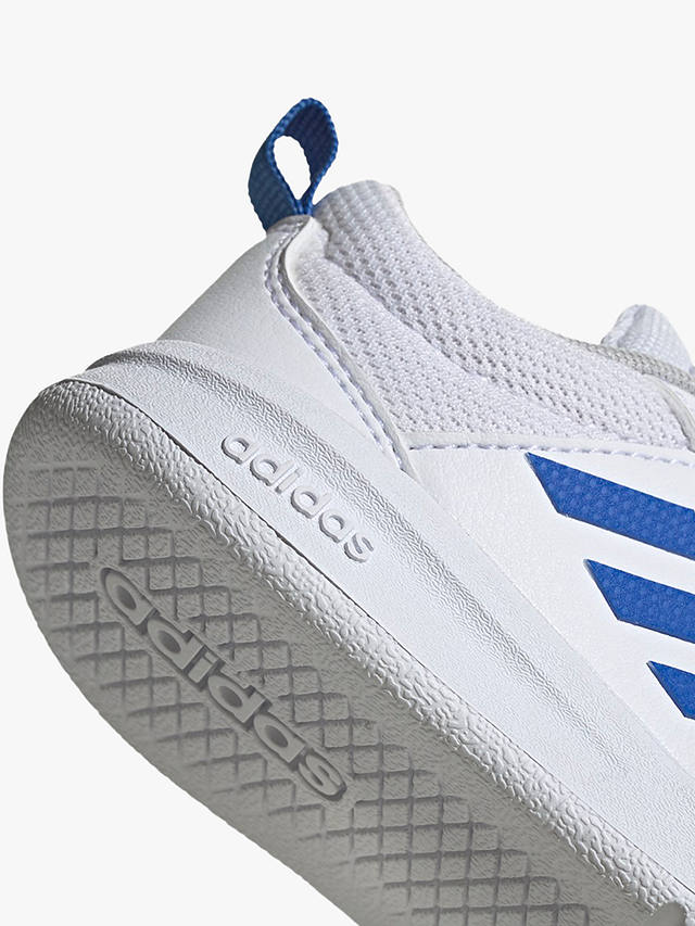 adidas Junior Tensaurus Riptape Running Shoes, FTWR White/Blue, 4 Jnr