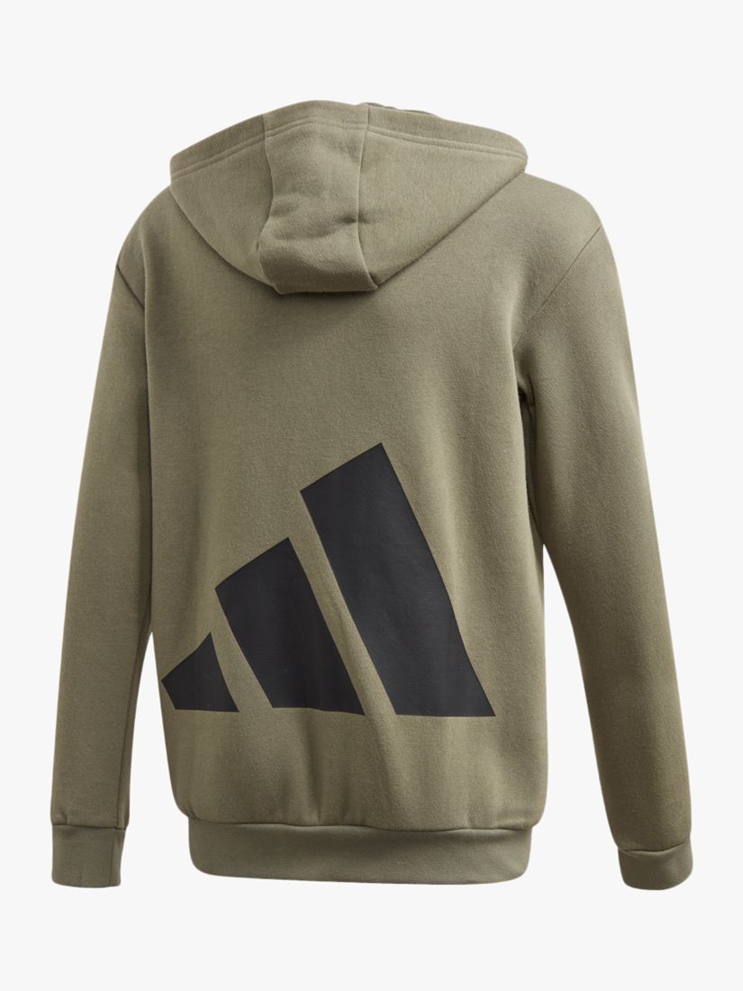 adidas khaki zip hoodie