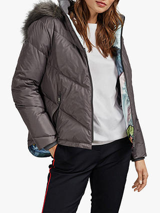 Ted Baker Lavenia Quilted Faux Fur Jacket