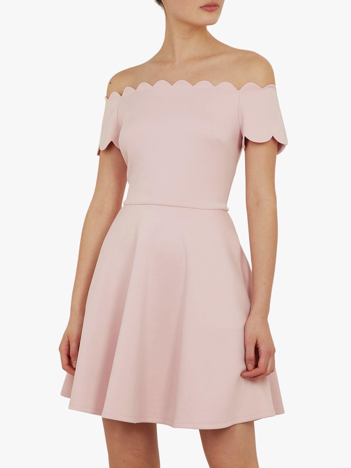 ted baker pink bardot dress