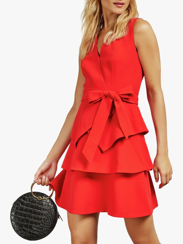 Ted baker red sale ruffle dress