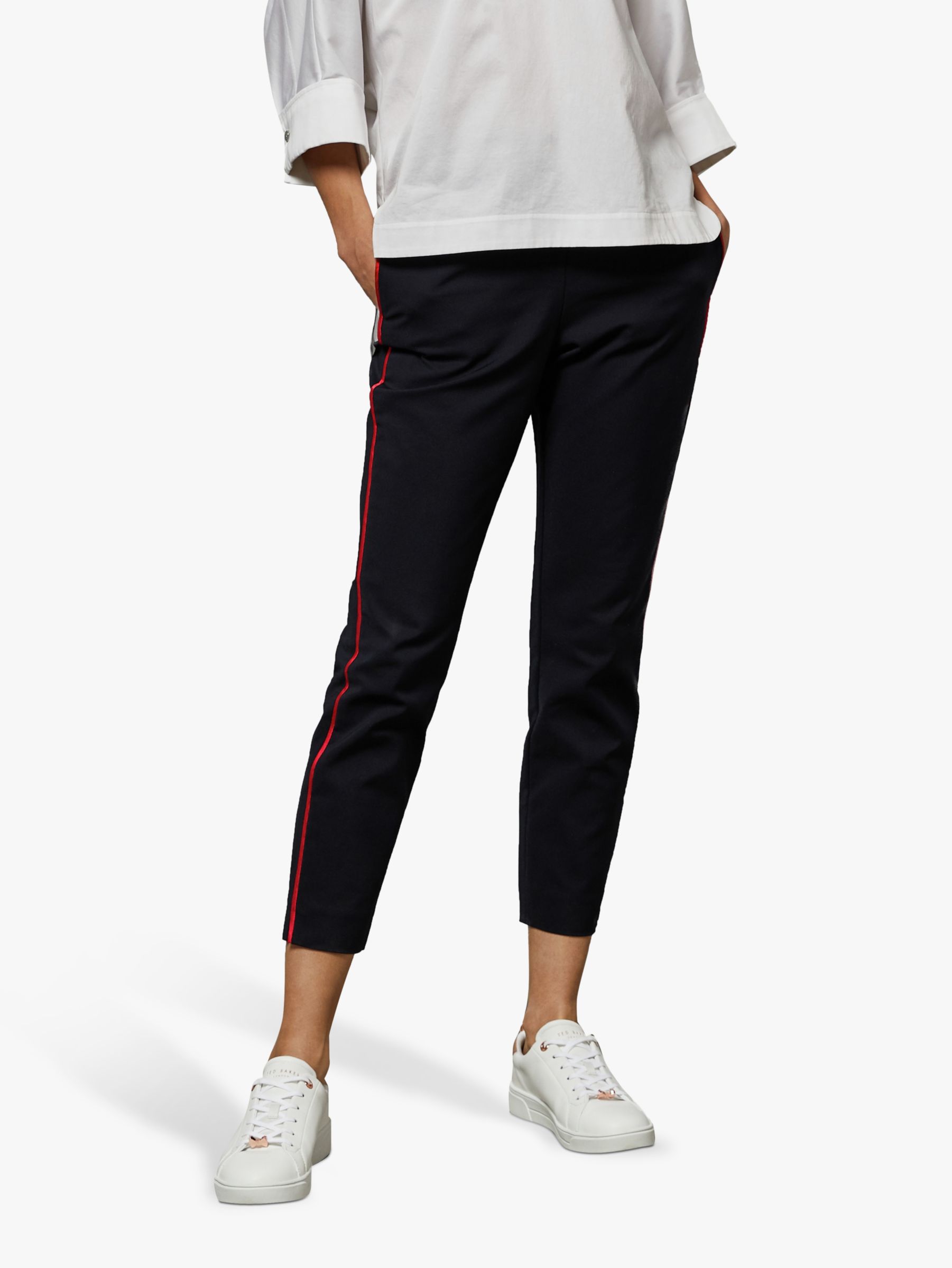 women's trousers with stripe down side