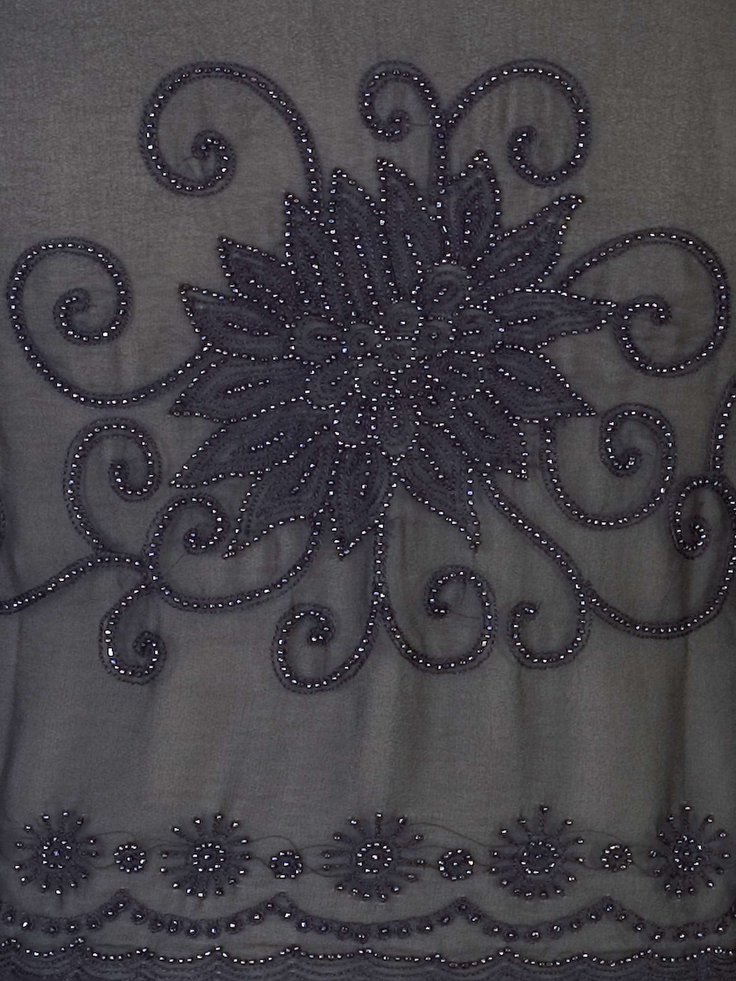 Buy chesca Pewter Beaded and Embroidered Bolero, Pewter Online at johnlewis.com