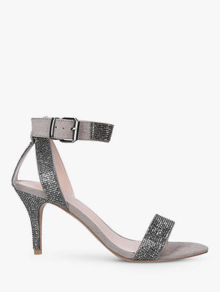 Carvela Godiva Embellished Sandals, Grey Mid