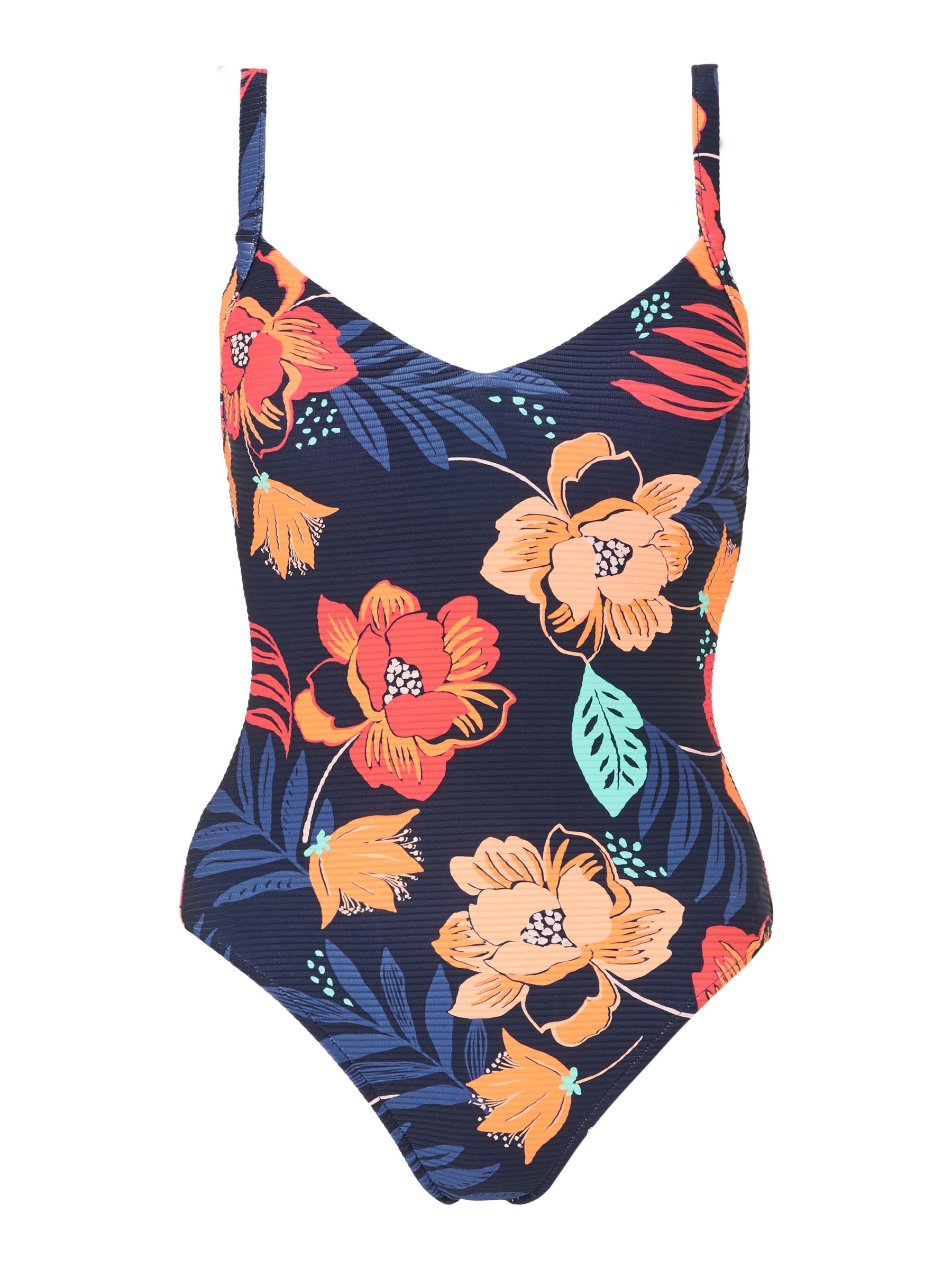 Seafolly On Vacation Sweetheart Swimsuit, Multi at John Lewis & Partners