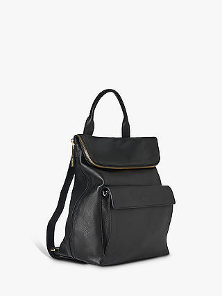 Whistles Verity Large Leather Backpack, Black