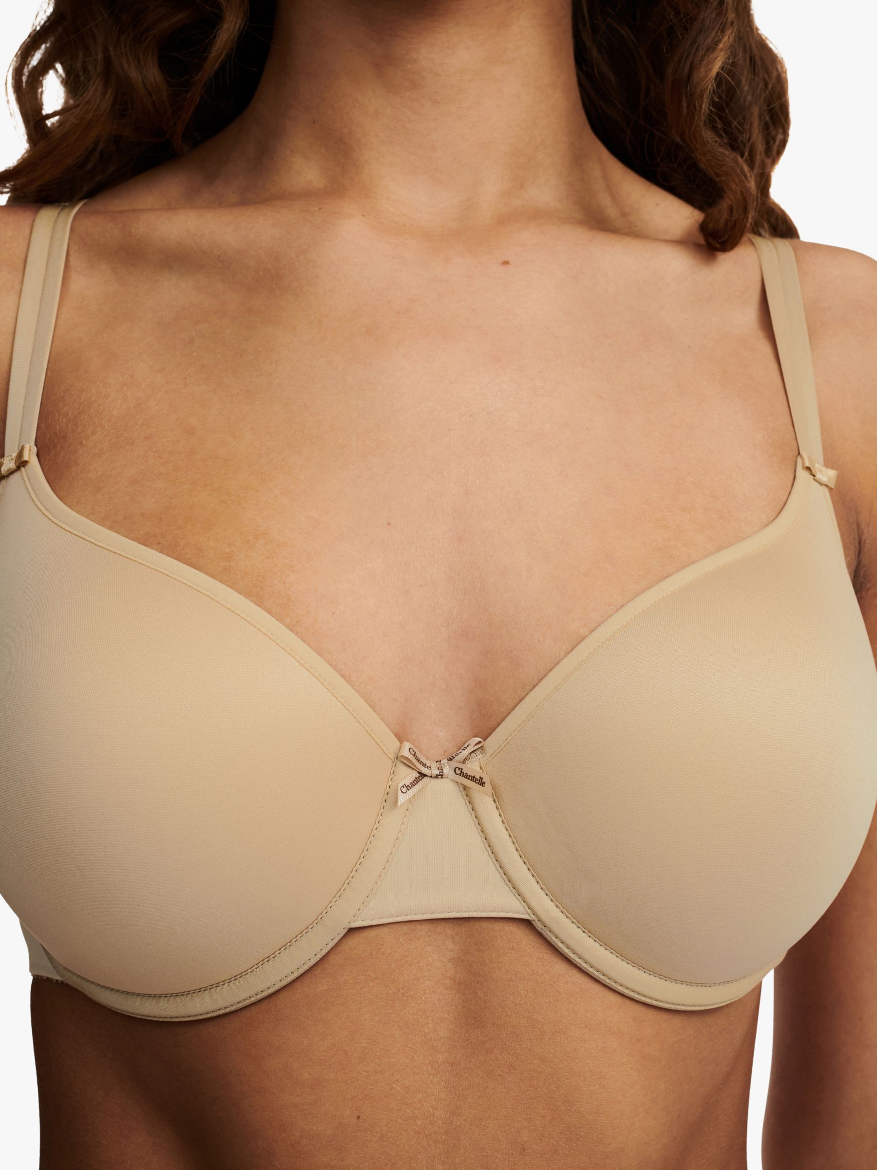 Chantelle Basic Invisible T-Shirt Bra, Toffee at John Lewis & Partners
