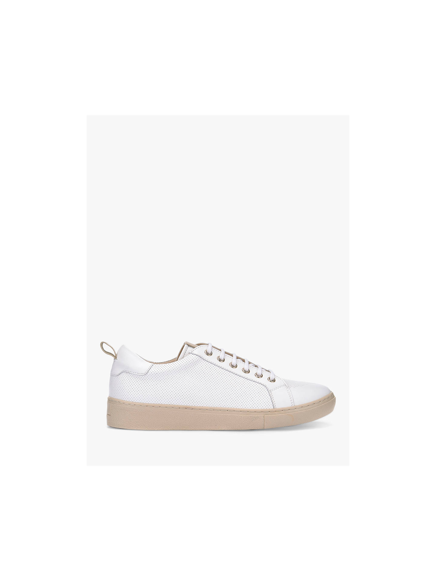 Mint Velvet Eve Perforated Trainers, White at John Lewis & Partners