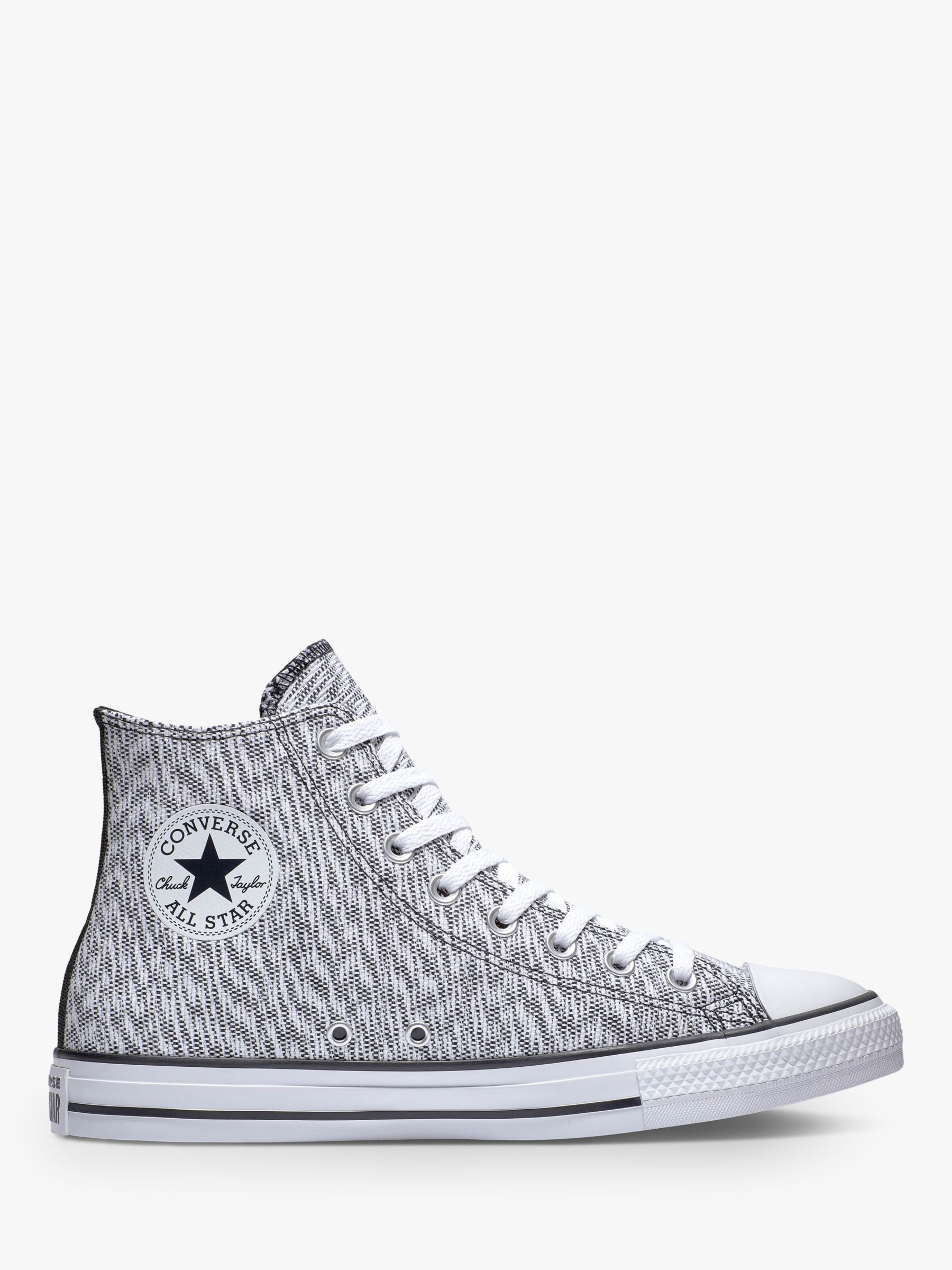 Converse Chuck Taylor All Star High-Top Trainers, Black/White at John Lewis  \u0026 Partners