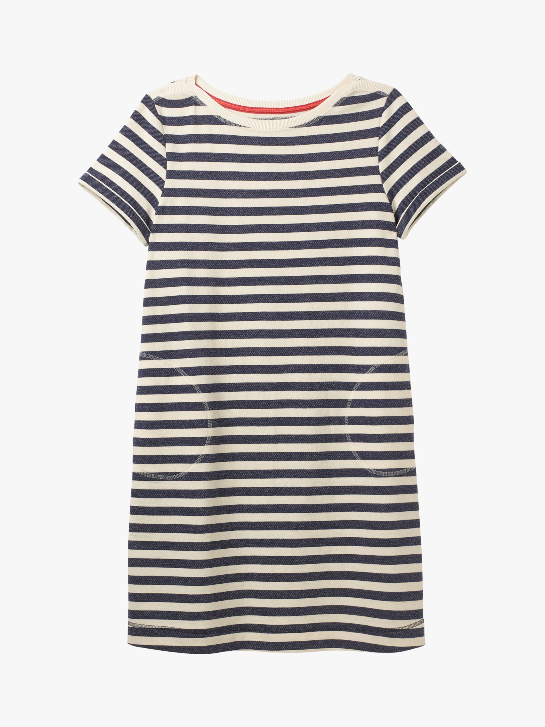 White Stuff Stripe Jersey Dress, Navy Stripe at John Lewis & Partners