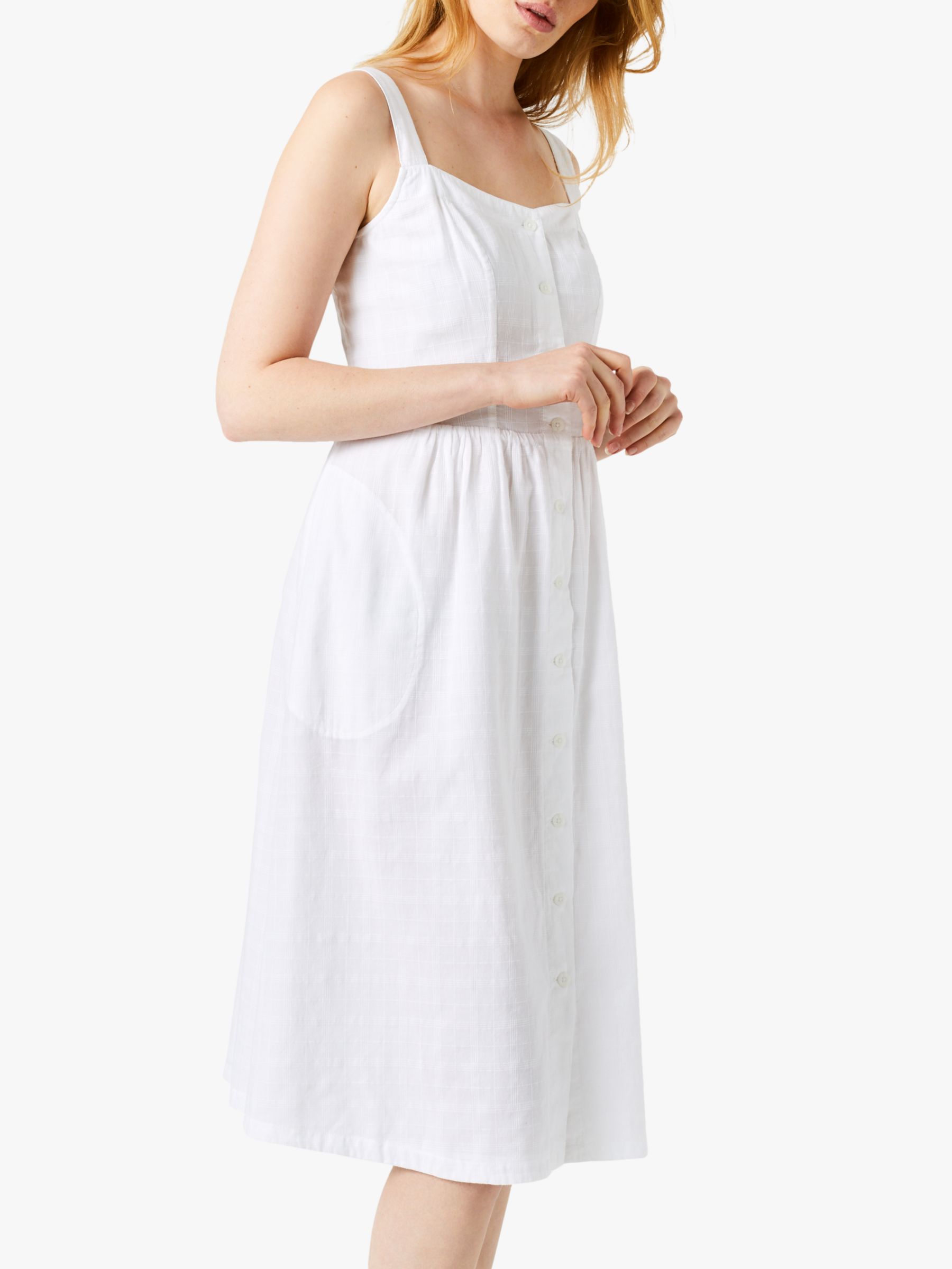 White Stuff Tidal Cotton Dress, White