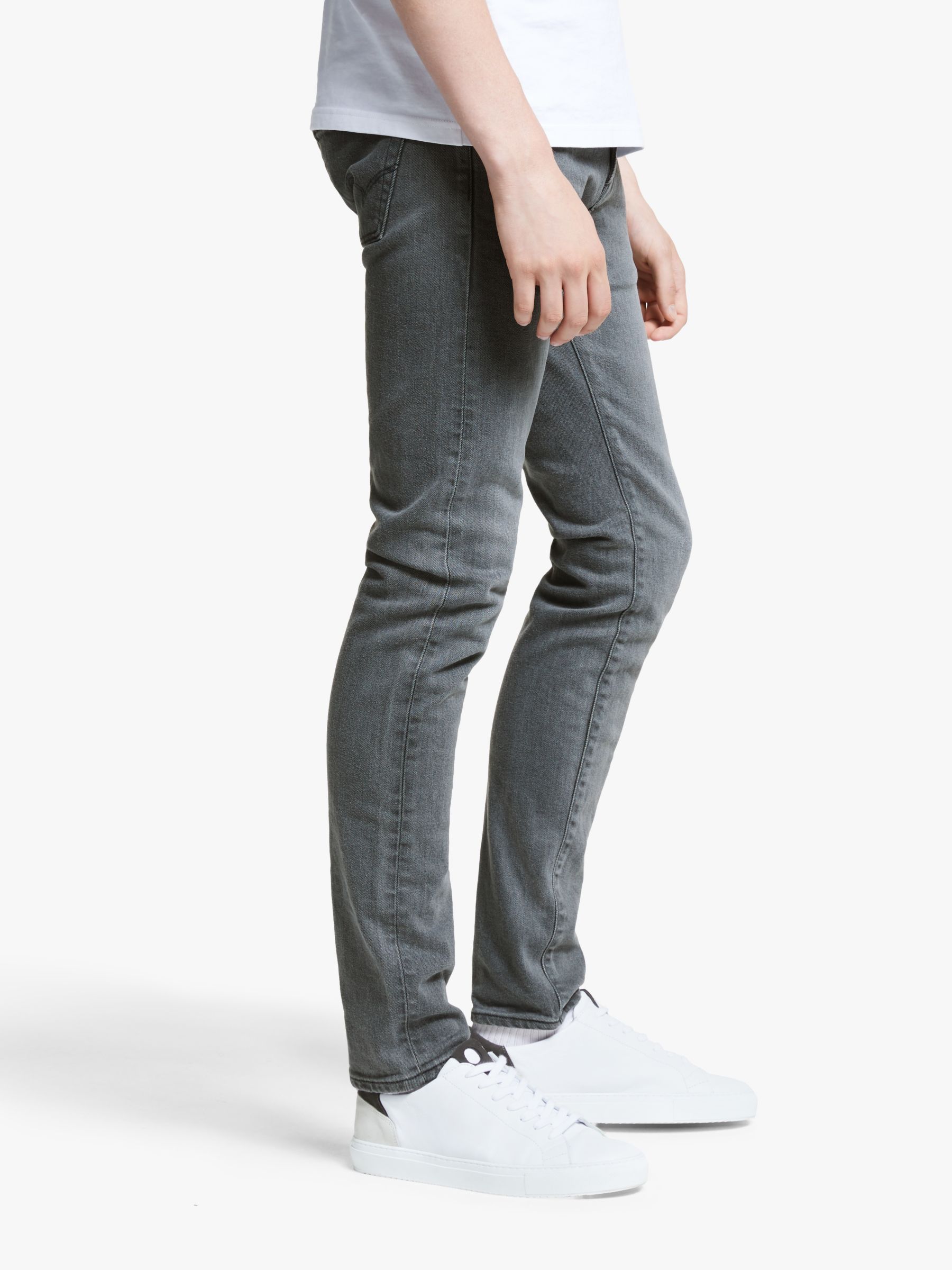 Edwin ED-80 Slim Tapered Jeans, Grey at 