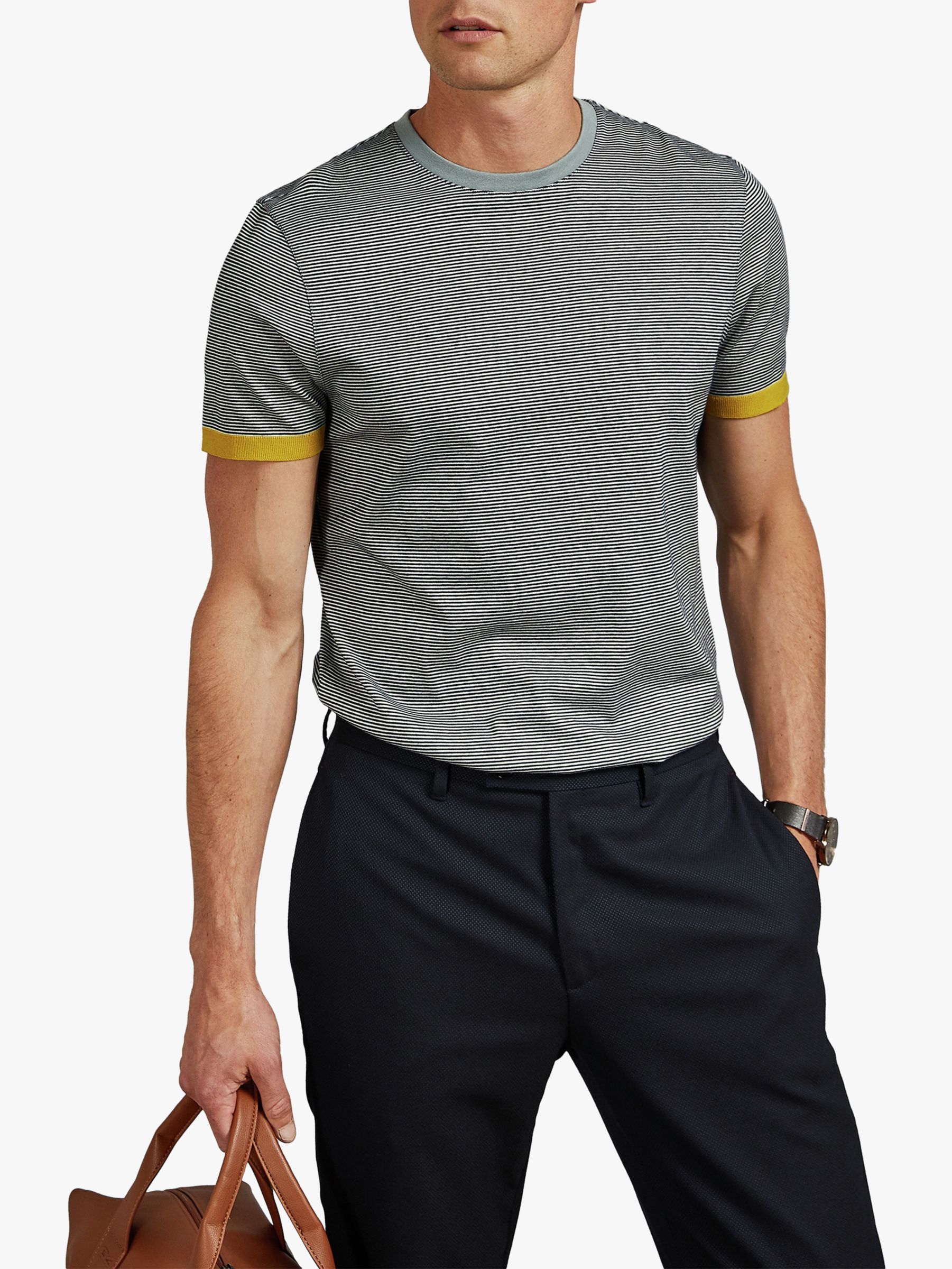 Ted Baker Delsole Stripe T-Shirt, Navy