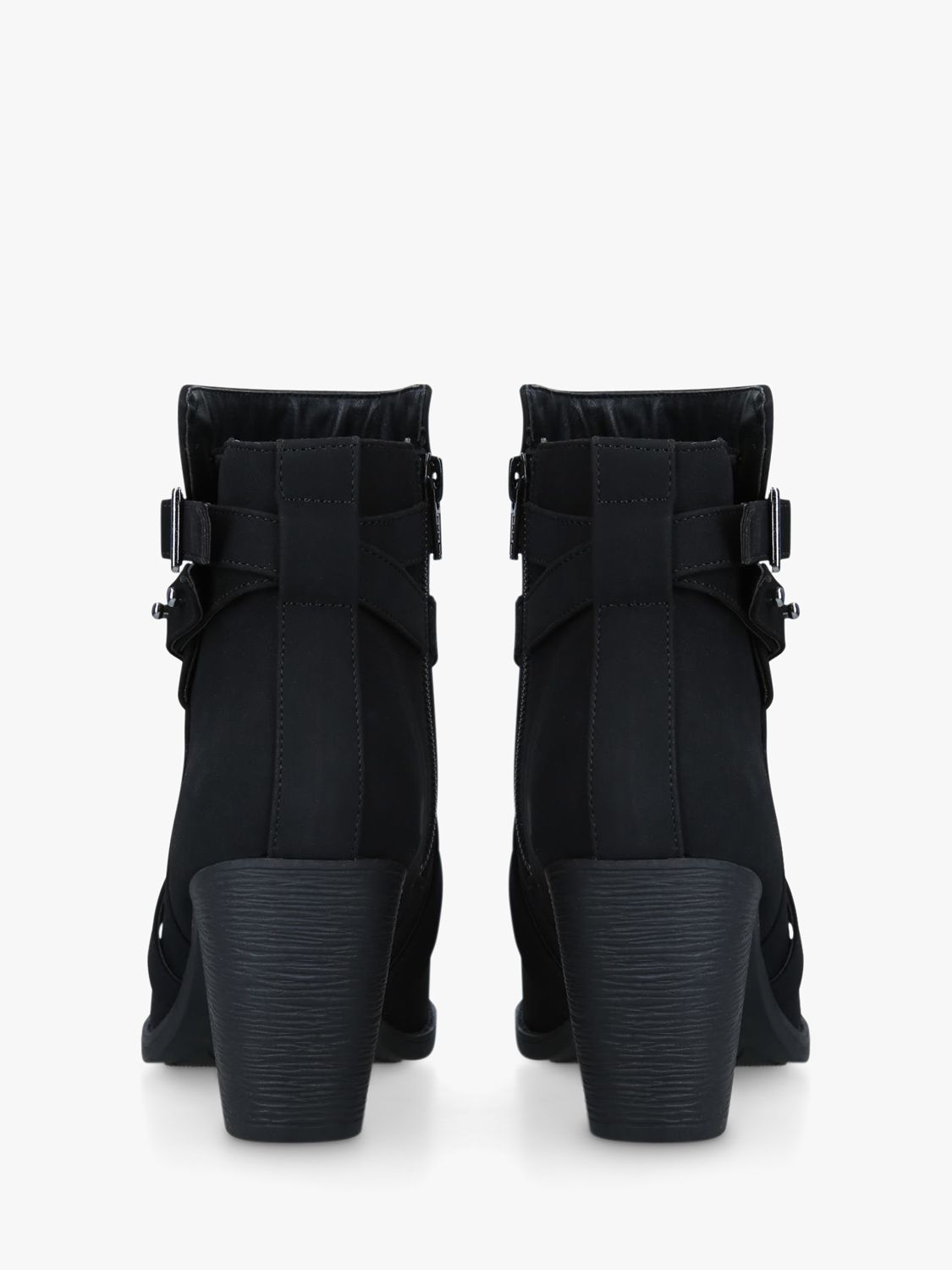 Buy Carvela Comfort Tara Block Heel Ankle Boots, Black Online at johnlewis.com