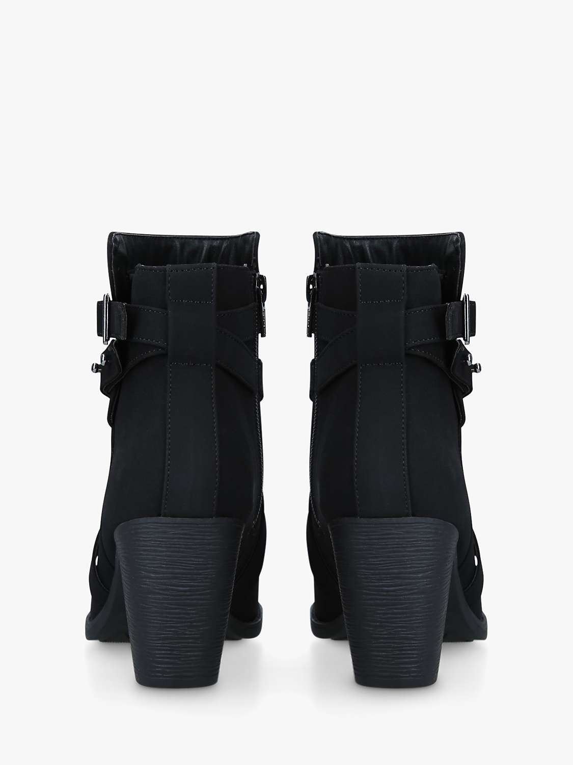 Buy Carvela Comfort Tara Block Heel Ankle Boots, Black Online at johnlewis.com