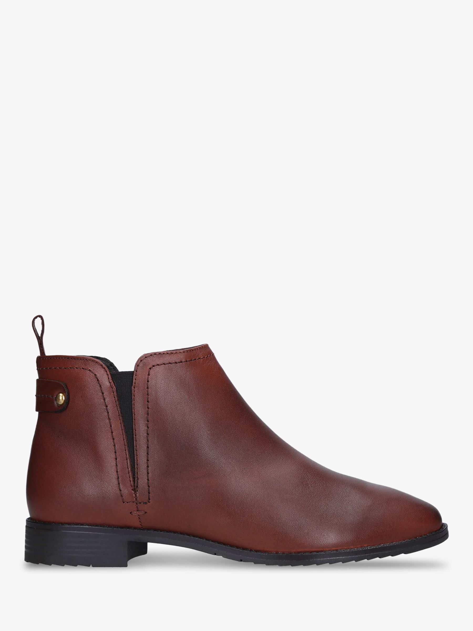 Carvela Comfort Rexx Leather Chelsea Boots | Brown Tan at John Lewis ...