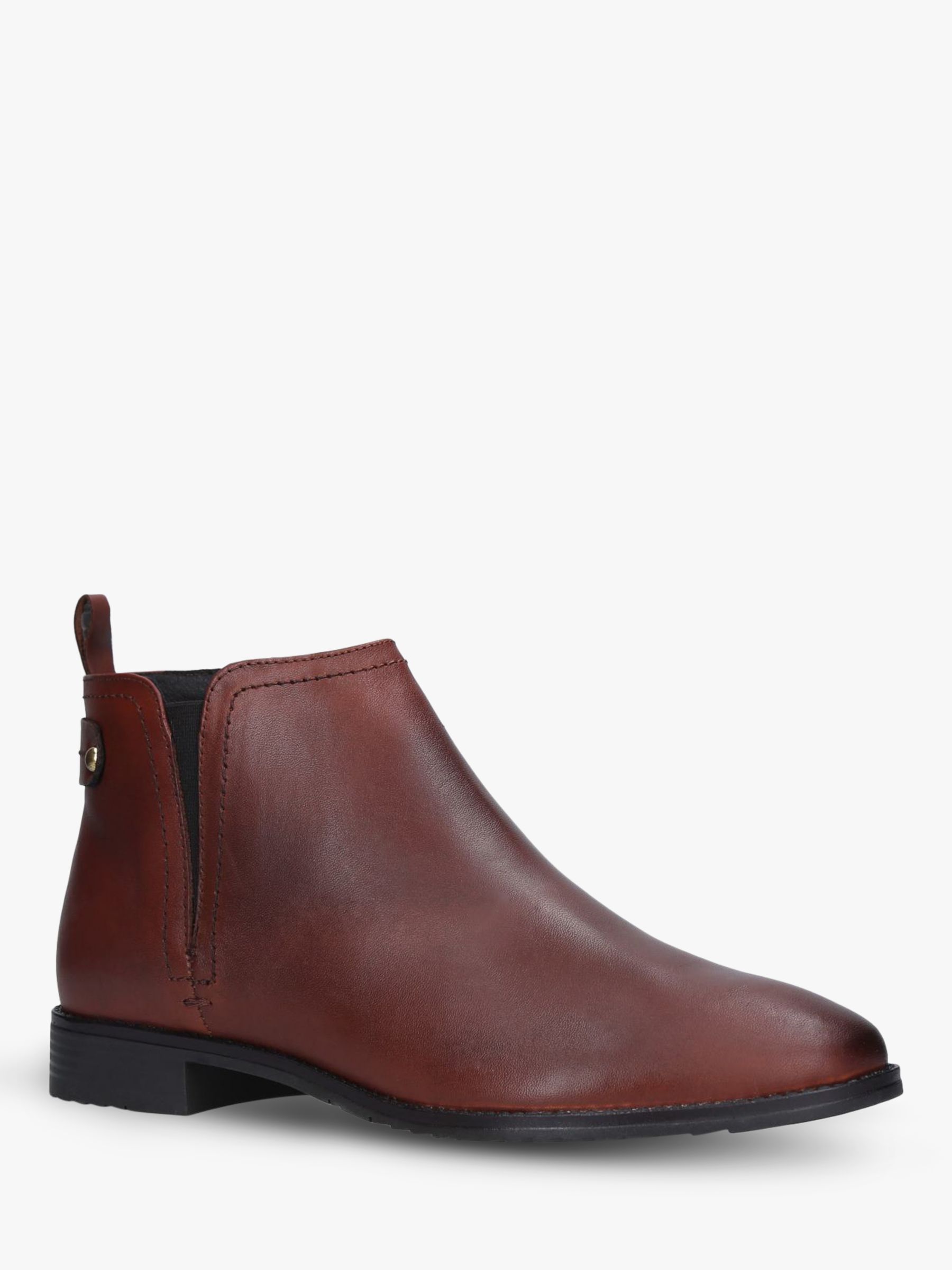 Carvela Comfort Rexx Leather Chelsea Boots, Brown Tan at John Lewis ...