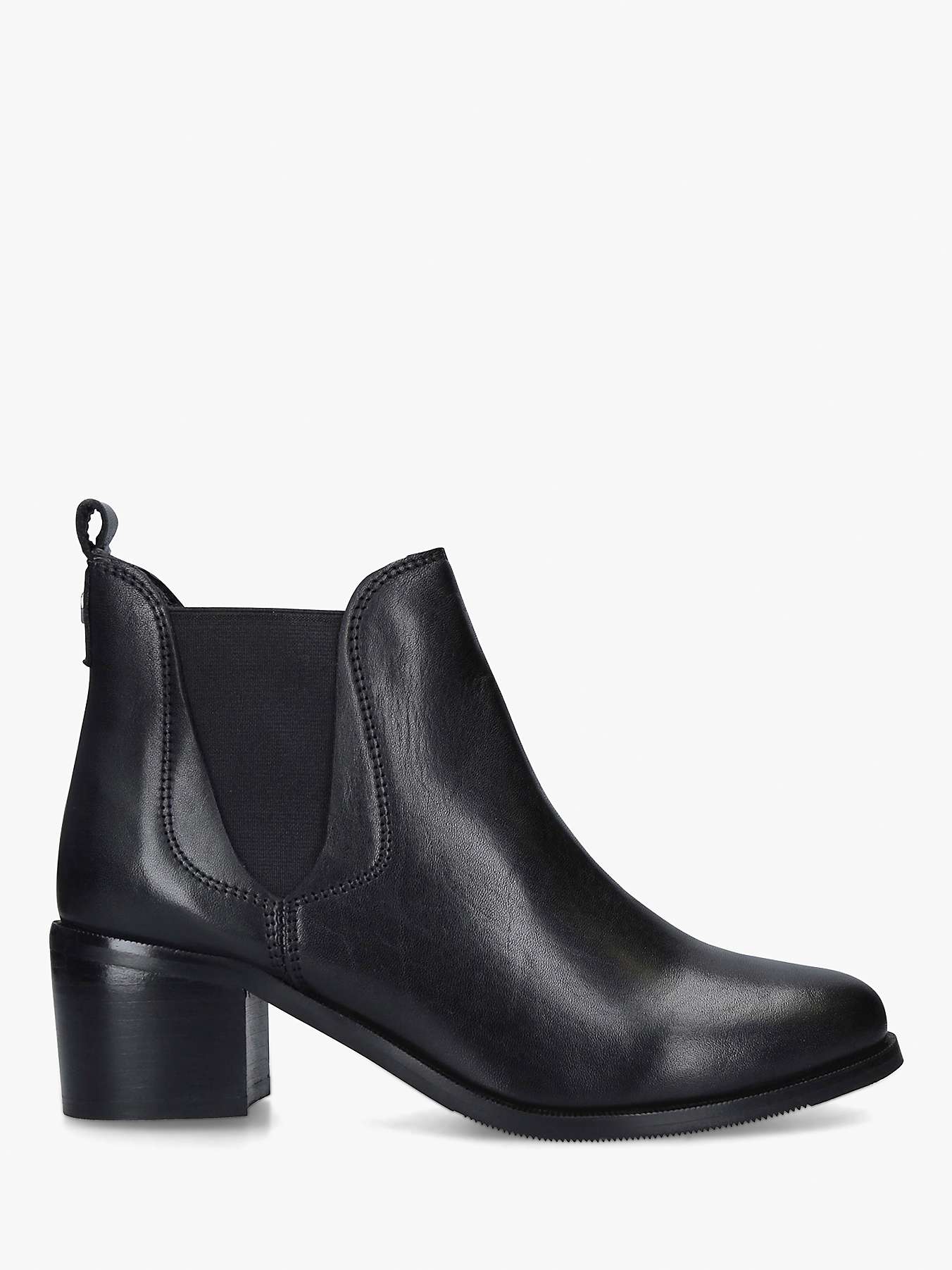 Buy Carvela Comfort Ronald Block Heel Leather Ankle Boots Online at johnlewis.com