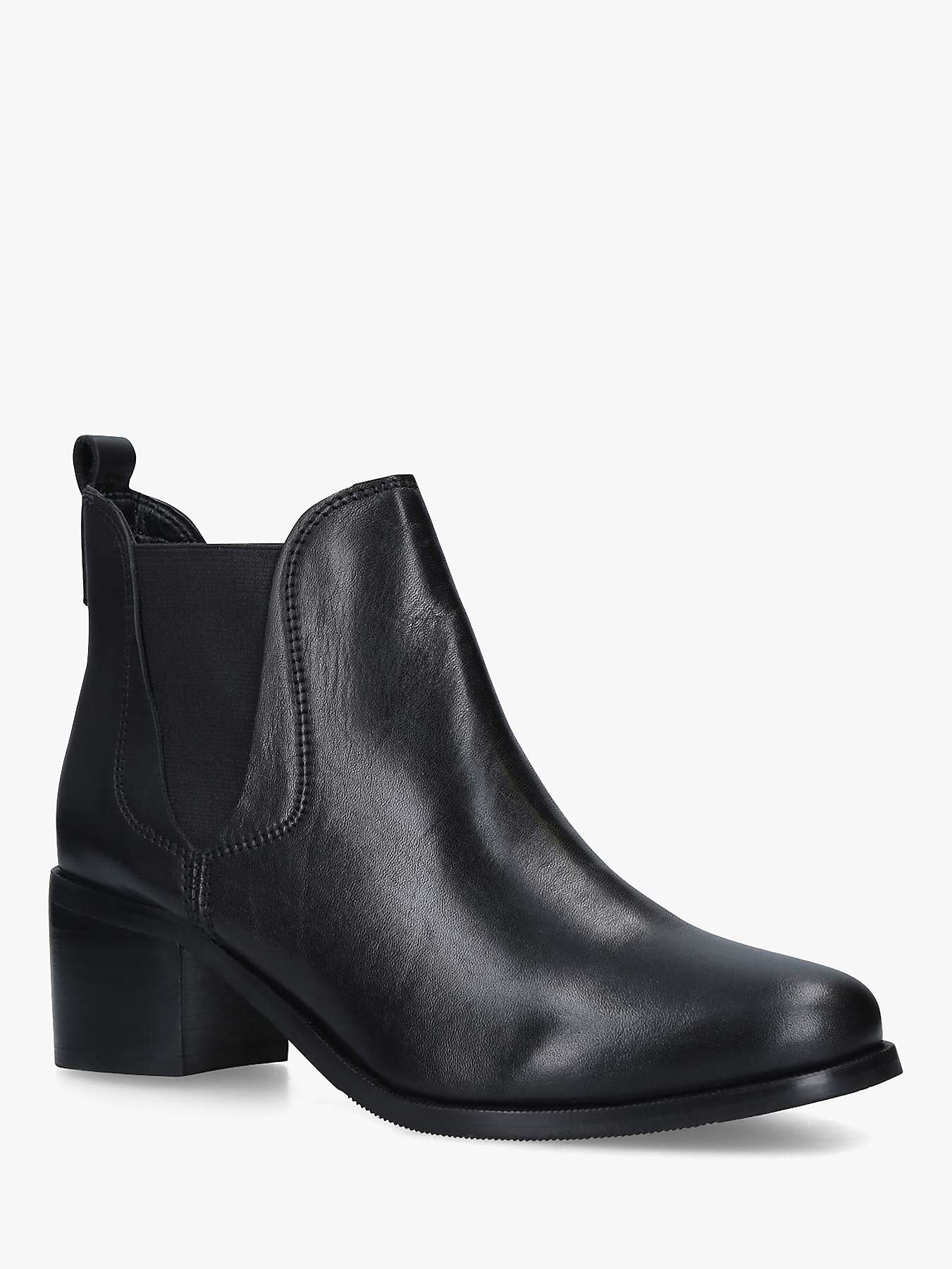 Buy Carvela Comfort Ronald Block Heel Leather Ankle Boots Online at johnlewis.com